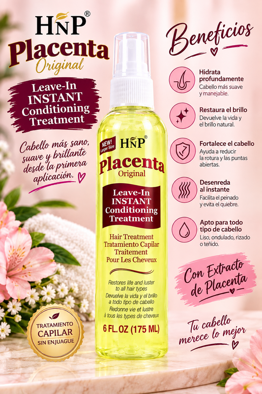 Hair treatment placenta
